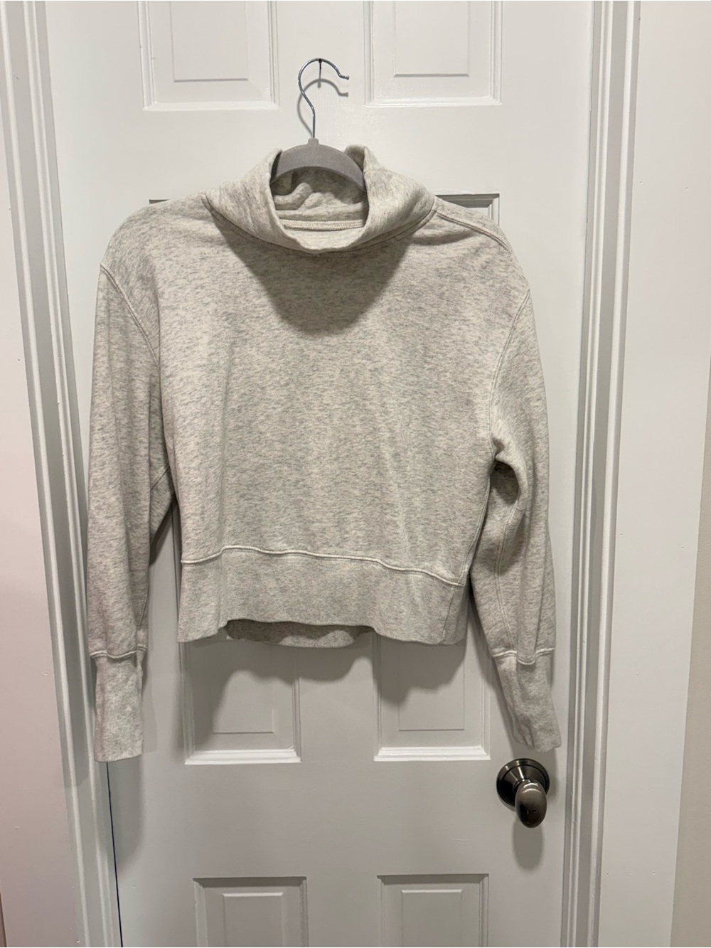 Abercrombie & Fitch Light Grey Cowl-Neck Sweater